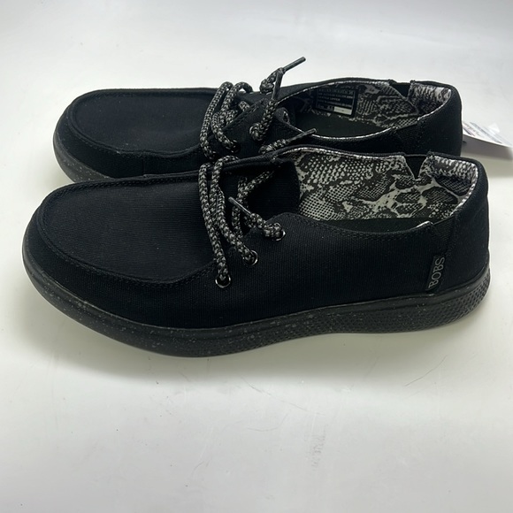 Skechers Women’s Bobs Skipper Tide Pool Sneaker Size 6.5 Black - Picture 2 of 8